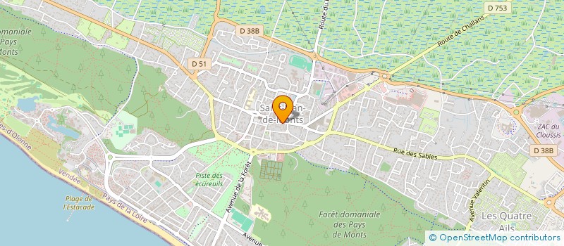 localisation de l'entreprise SCI BURBAN  SAINT-JEAN-DE-MONTS