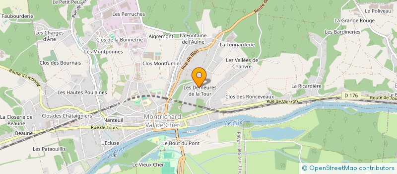 localisation de l'entreprise SCI BURBANK à MONTRICHARD-VAL-DE-CHER