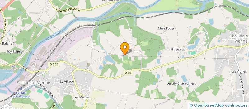 localisation de l'entreprise SCI BURBAUD  SAILLAT-SUR-VIENNE