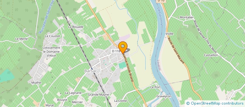 localisation de l'entreprise SCI BURDEAU  BARSAC