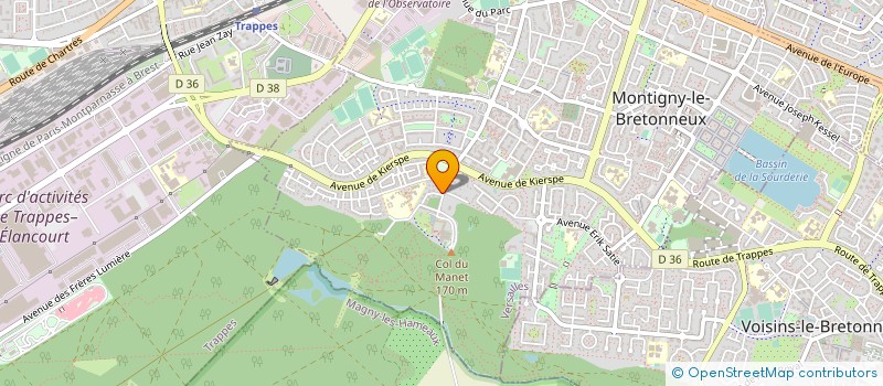 localisation de l'entreprise SCI BURDEYRON  MONTIGNY-LE-BRETONNEUX