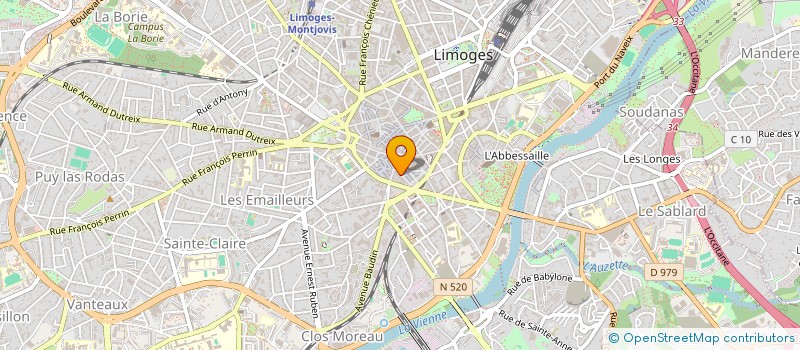 localisation de l'entreprise SCI BURDIGALA à LIMOGES