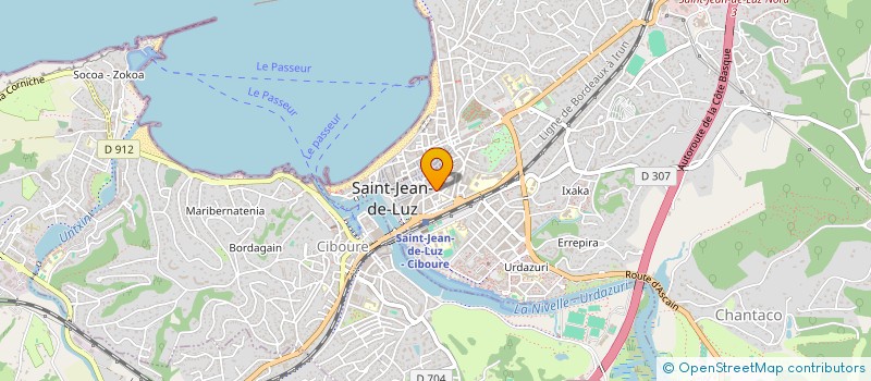 localisation de l'entreprise SCI BURDINXETA à SAINT-JEAN-DE-LUZ