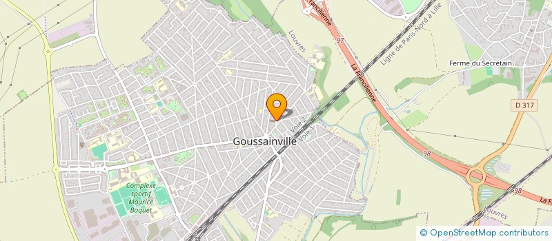 localisation de l'entreprise SCI BUREAU BESSANCOURT à GOUSSAINVILLE