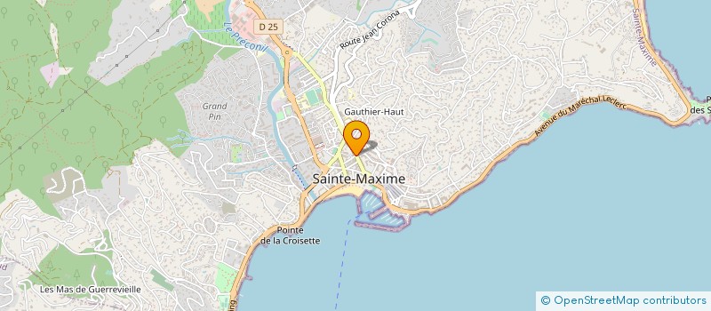 localisation de l'entreprise SCI BUREAUDIT à SAINTE-MAXIME