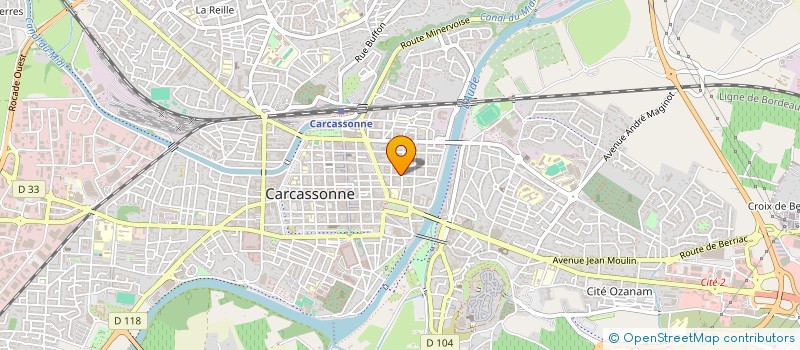 localisation de l'entreprise SCI BUREAUX D'AVOCATS à CARCASSONNE