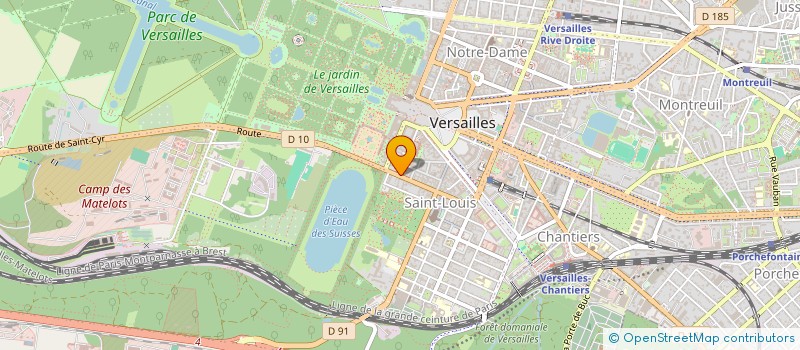 localisation de l'entreprise SCI BUREAUX DE L'ORANGERIE à VERSAILLES