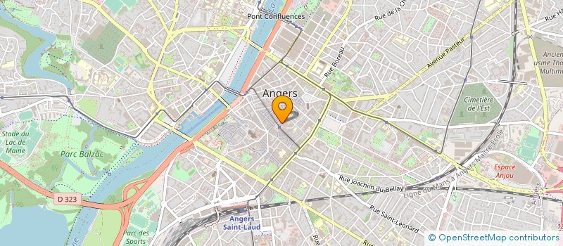 localisation de l'entreprise SCI BUREAUX DE LATTRE DE TASSIGNY à ANGERS
