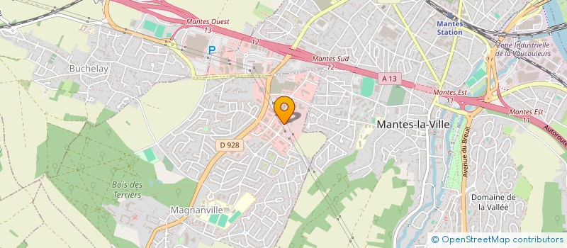localisation de l'entreprise SCI BUREAUX DE MANTES SUD  MAGNANVILLE