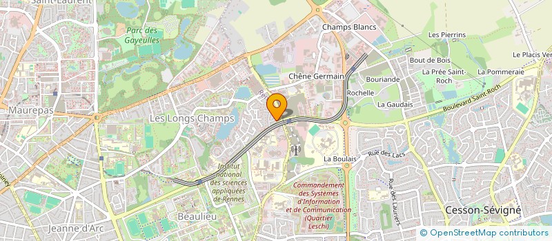 localisation de l'entreprise SCI BUREL  RENNES