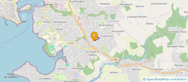 localisation de l'entreprise SCI BUREL  CONCARNEAU