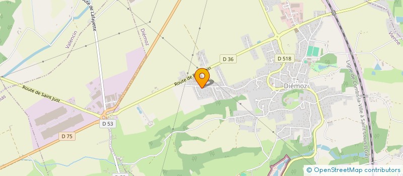 localisation de l'entreprise SCI BUREL IMMO  DIEMOZ