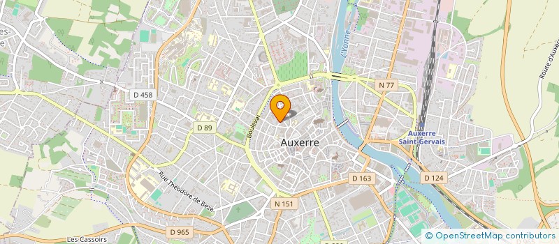 localisation de l'entreprise SCI BURESYV à AUXERRE