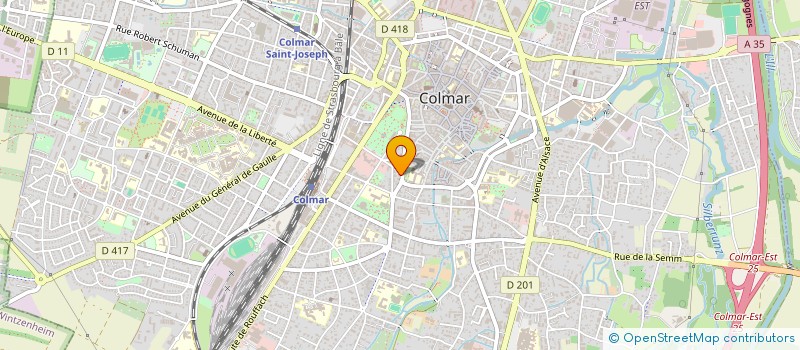 localisation de l'entreprise SCI BURGER-FALLER  COLMAR