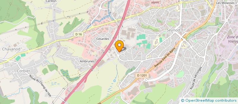 localisation de l'entreprise SCI BURGES à ANNECY