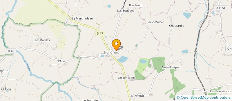 localisation de l'entreprise SCI BURGNAC FORCE 3 à BURGNAC