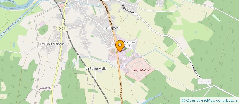 localisation de l'entreprise SCI BURGONDIA  AUXONNE