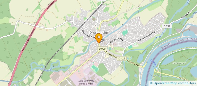 localisation de l'entreprise SCI BURI  DRUSENHEIM