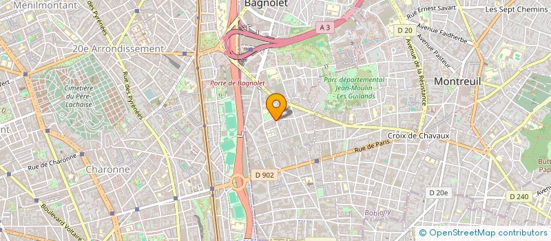 localisation de l'entreprise SCI BURI-HERSCHER  BAGNOLET