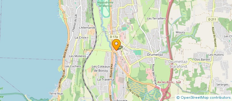 localisation de l'entreprise SCI BURILOVIC  DRUMETTAZ-CLARAFOND