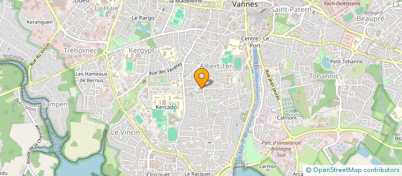 localisation de l'entreprise SCI BURLE-BRISSAUD à VANNES