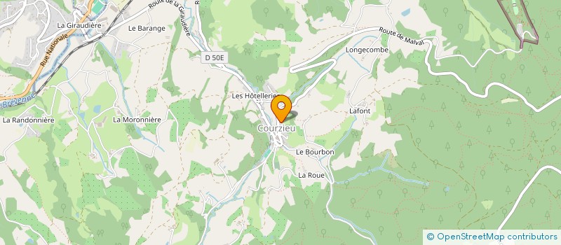 localisation de l'entreprise SCI BURLET  COURZIEU