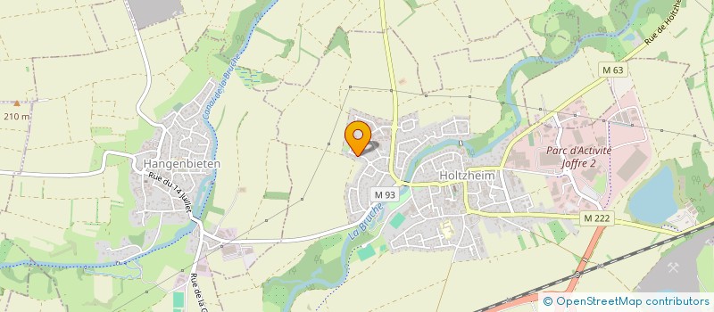 localisation de l'entreprise SCI BURLOC  HOLTZHEIM