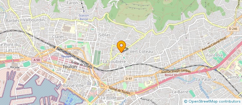 localisation de l'entreprise SCI BURLOT  TOULON