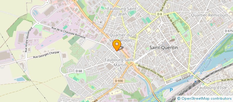localisation de l'entreprise SCI BURMA à SAINT-QUENTIN