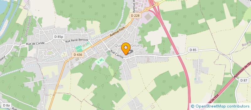 localisation de l'entreprise SCI BURNET  QUINCY-VOISINS