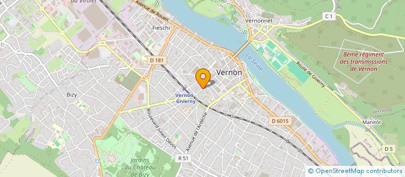 localisation de l'entreprise SCI BURO-102  VERNON