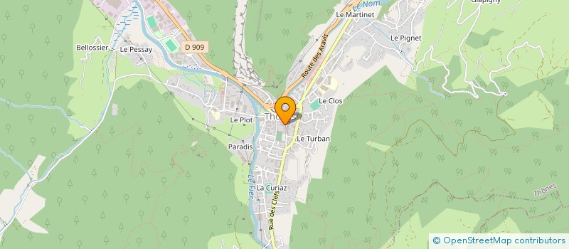 localisation de l'entreprise SCI BURO à THONES