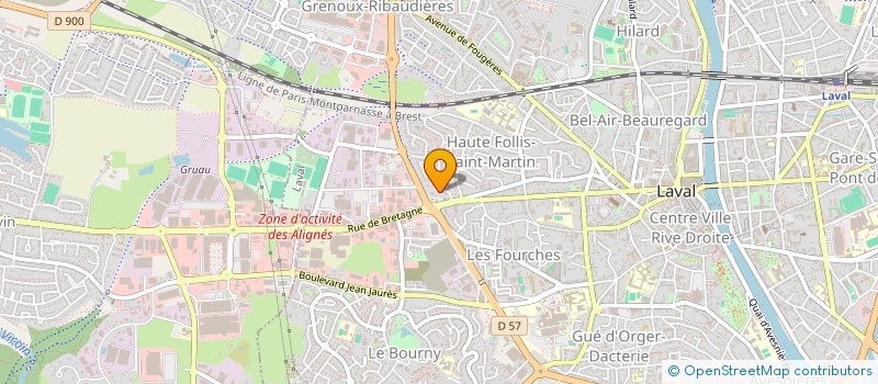 localisation de l'entreprise SCI BURO à LAVAL