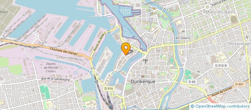 localisation de l'entreprise SCI BURO à DUNKERQUE