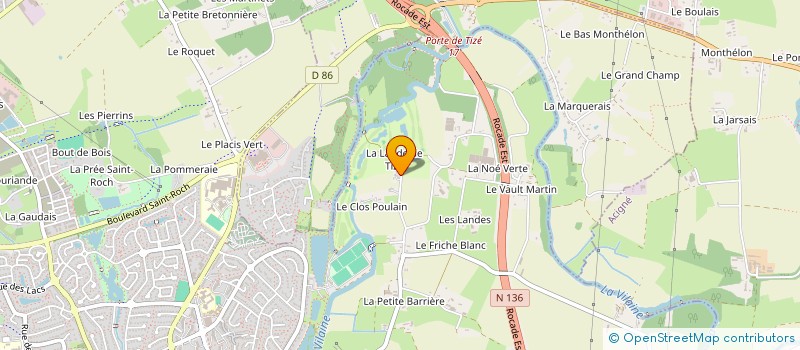 localisation de l'entreprise SCI BURO INVEST  CESSON-SEVIGNE