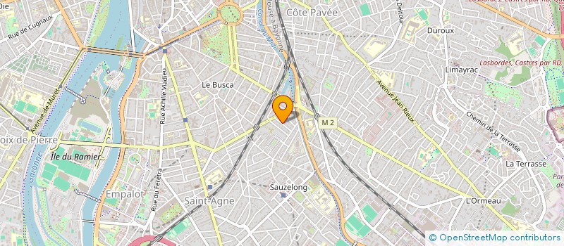 localisation de l'entreprise SCI BURO-PAC  TOULOUSE