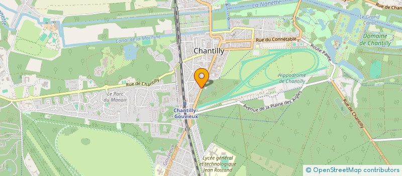 localisation de l'entreprise SCI BUROBERNY  CHANTILLY