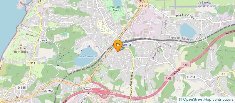 localisation de l'entreprise SCI BUROLLIN à BIARRITZ