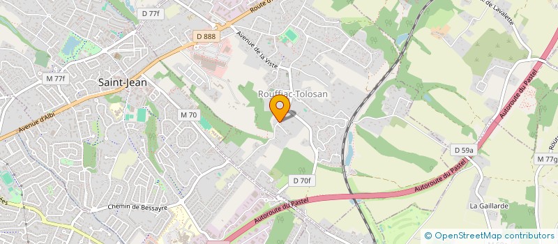 localisation de l'entreprise SCI BUROTOP  ROUFFIAC-TOLOSAN