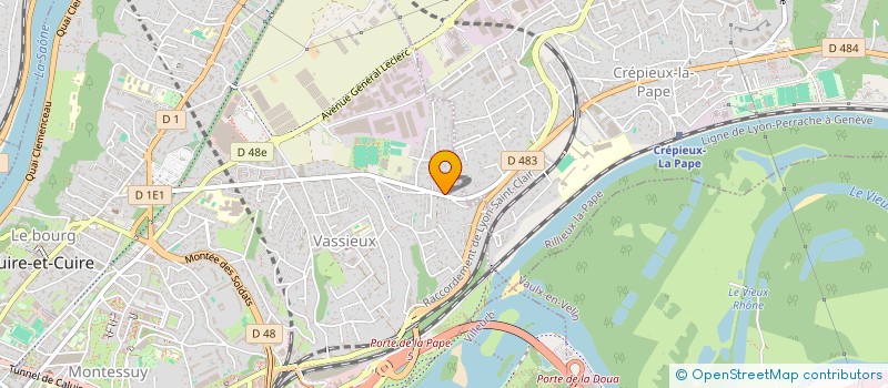 localisation de l'entreprise SCI BUROVEN  CALUIRE-ET-CUIRE