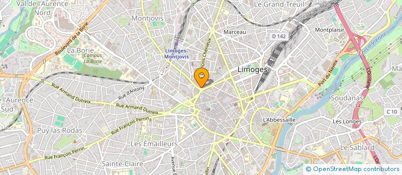 localisation de l'entreprise SCI BURPAT à LIMOGES