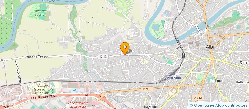 localisation de l'entreprise SCI BURROW à ALBI