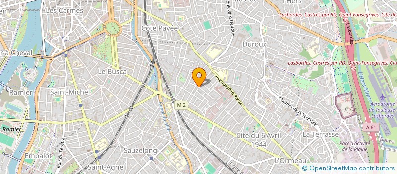 localisation de l'entreprise SCI BUSCA PRO SANTE à TOULOUSE