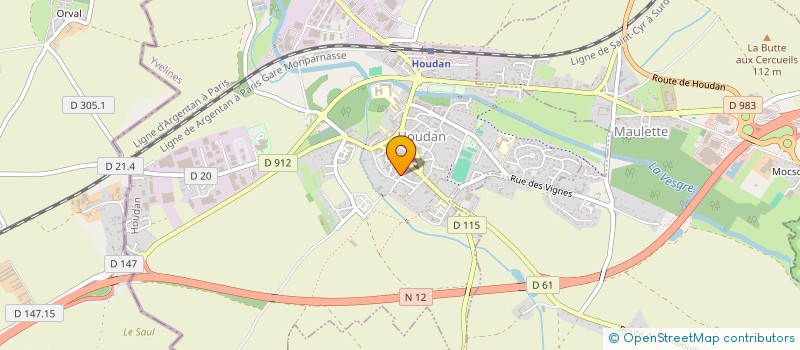 localisation de l'entreprise SCI BUSINESS  HOUDAN