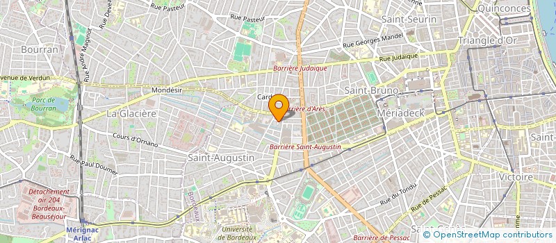 localisation de l'entreprise SCI BUSQUET AUGE  BORDEAUX