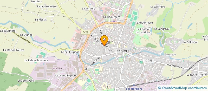 localisation de l'entreprise SCI BUSSELEZ à LES HERBIERS