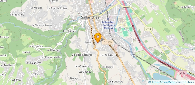 localisation de l'entreprise SCI BUSSI à SALLANCHES
