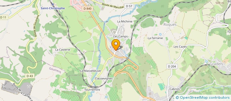 localisation de l'entreprise SCI BUSSIERES  VALADY