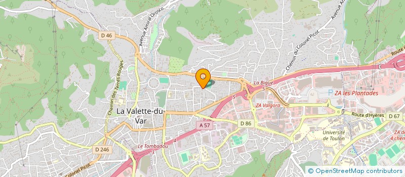 localisation de l'entreprise SCI BUSSINGER à LA VALETTE-DU-VAR