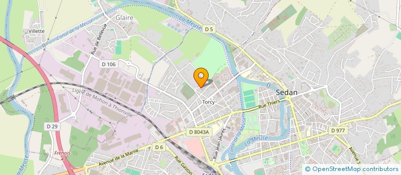 localisation de l'entreprise SCI BUSSON  SEDAN